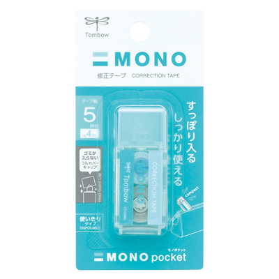 Tombow MONO Pocket 修正帶 藍色