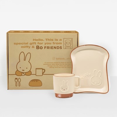 Miffy 麵包碟與馬克杯套裝