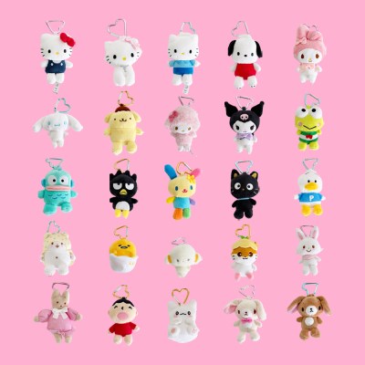 Sanrio 心心扣環毛絨吊飾