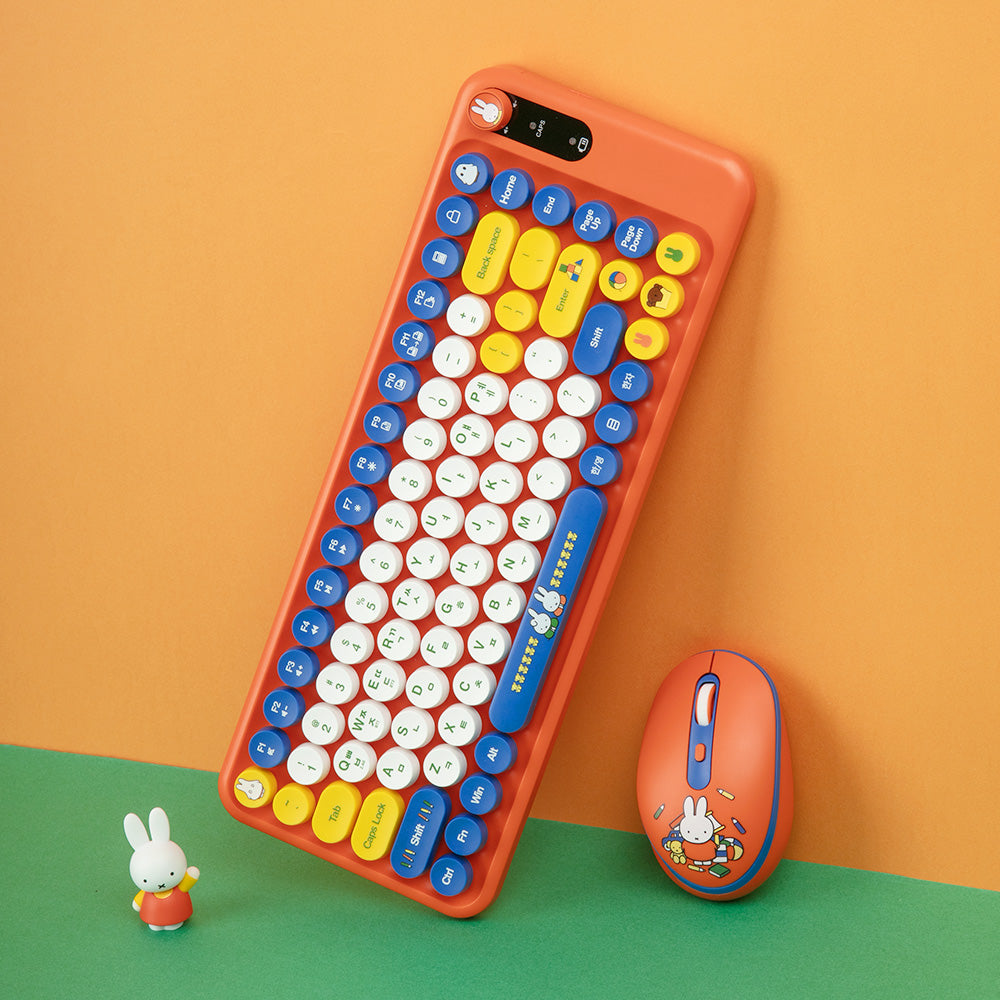 Miffy 無線多裝置配對鍵盤滑鼠套裝