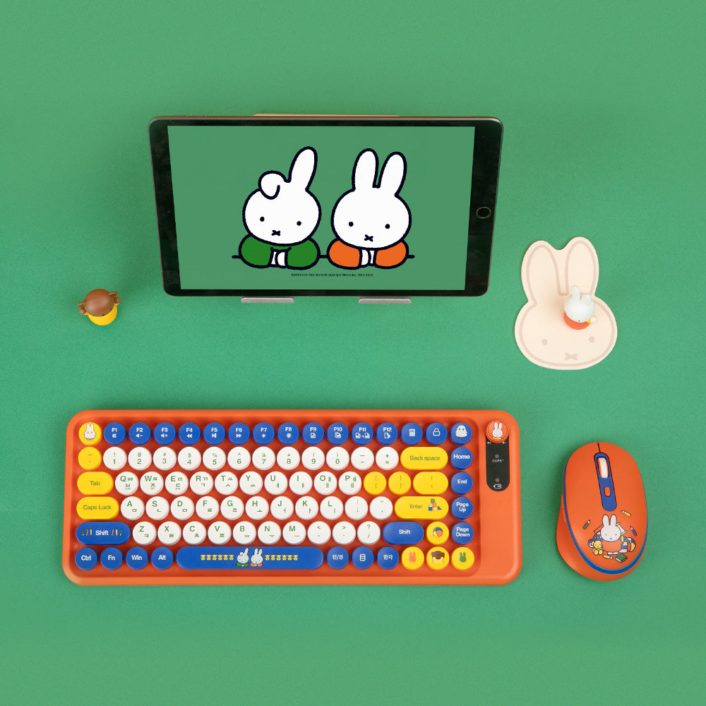 Miffy 無線多裝置配對鍵盤滑鼠套裝