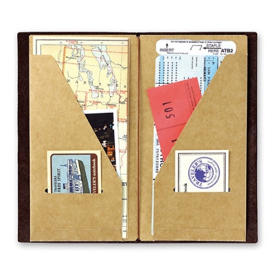 TRAVELER'S NOTEBOOK 牛皮文件夾
