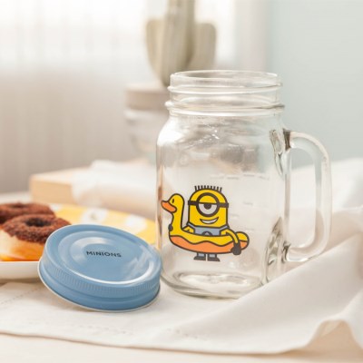 Minions 飲用玻璃杯 450ml（管裝）