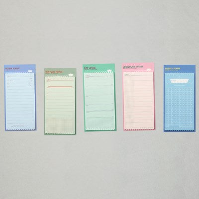 웨이브 黏貼便條紙 M（10 款）