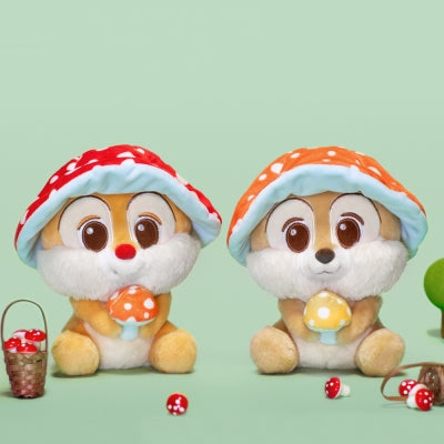 Chip 'n' Dale 蘑菇造型毛絨公仔