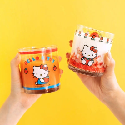 Hello Kitty 復古玻璃杯 3件套
