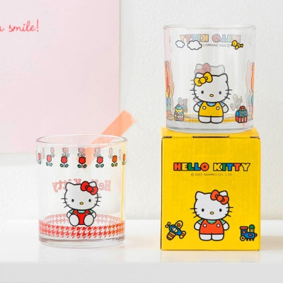 Hello Kitty 復古玻璃杯 3件套