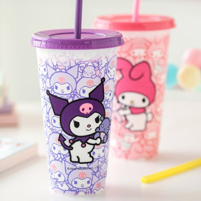 Sanrio 變色可重用冷飲杯 6件套