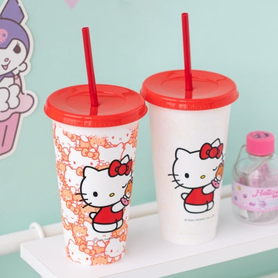 Sanrio 變色可重用冷飲杯 6件套