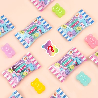 Pinkfoot 熊仔軟糖隨機擦膠