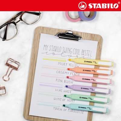 Stabilo Swing Cool 粉彩螢光筆