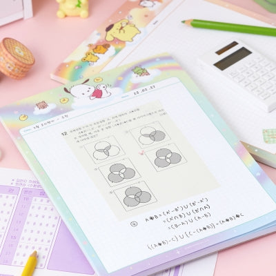 Sanrio 彩虹 B5 方格筆記本