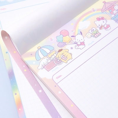 Sanrio 彩虹 B5 方格筆記本