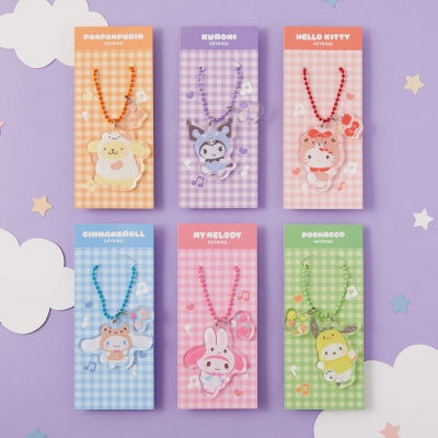 Sanrio 角色扮演透明匙扣