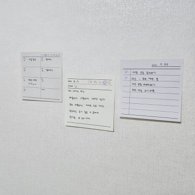 모뉴 黏貼便條紙補充裝（3 款）