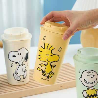 Snoopy 跳舞雙層隨行杯