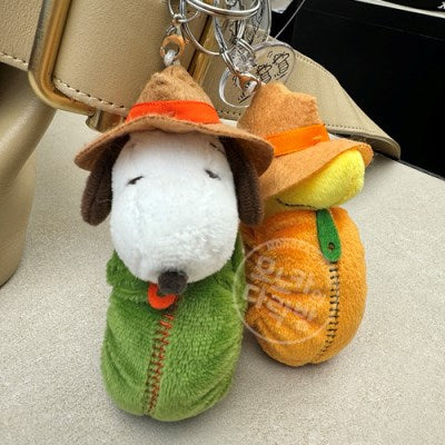 Snoopy 露營扣環毛絨鎖匙扣