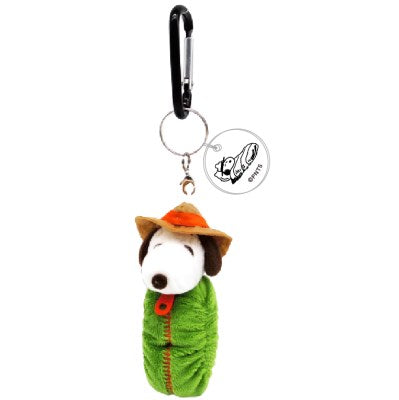 Snoopy 露營扣環毛絨鎖匙扣