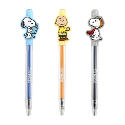 Snoopy 旋轉矽膠吉祥物原子筆