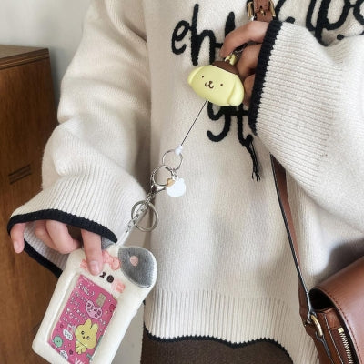 Sanrio 伸縮證件卡套鎖匙扣