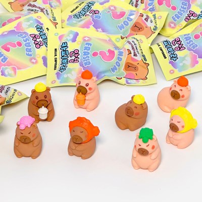Joseon stationery 水豚打招呼隨機立體擦膠