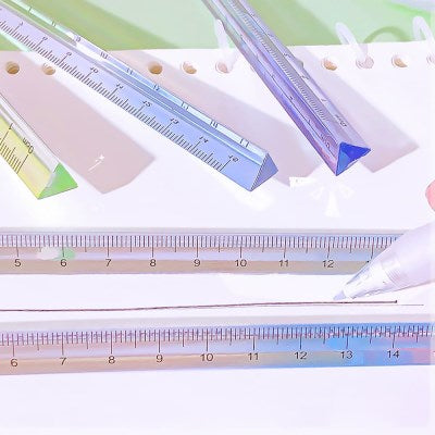 15cm 透明塑膠立體三角尺