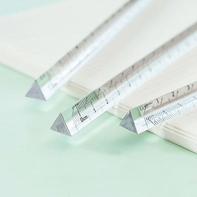15cm 透明塑膠立體三角尺