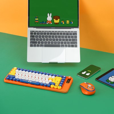 Miffy 無線多裝置鍵盤滑鼠套裝
