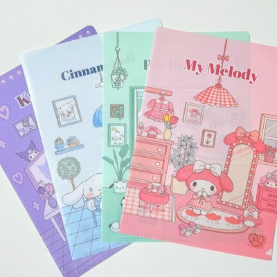 Sanrio L型 A4 文件夾 5件套裝