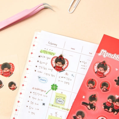 Monchhichi PET 透明貼紙