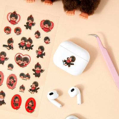 Monchhichi PET 透明貼紙