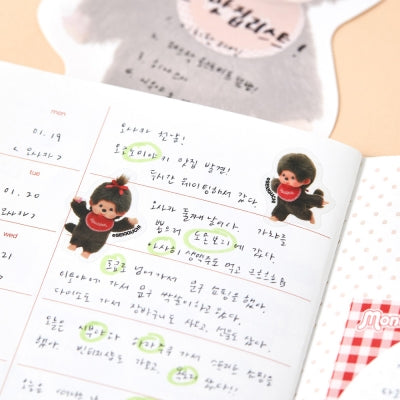 Monchhichi PET 透明貼紙