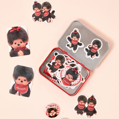Monchhichi 鐵盒貼紙套裝