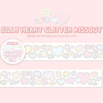 Heart Glitter 心形閃亮和紙膠帶