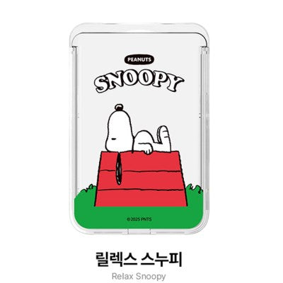 Snoopy Life 透明磁吸滑蓋卡套
