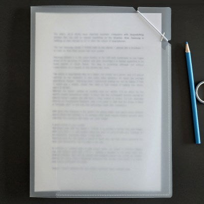 모뉴 A4 透明雙口袋文件夾