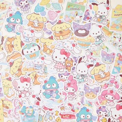 Sanrio 甜點鐵盒貼紙包