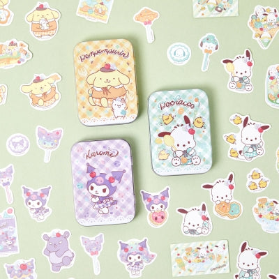 Sanrio 甜點鐵盒貼紙包