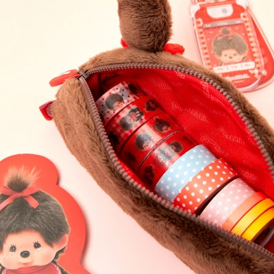 Monchhichi 圓形筆袋