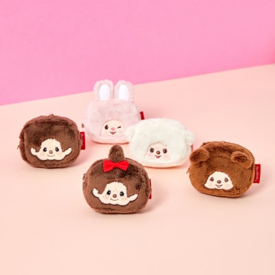 Monchhichi 迷你方形小袋鎖匙扣（5 款）
