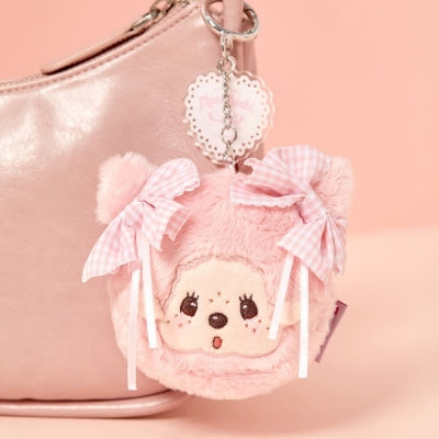 Monchhichi 臉型小袋鎖匙扣 - Tutu Collection - Monchhichi Girl