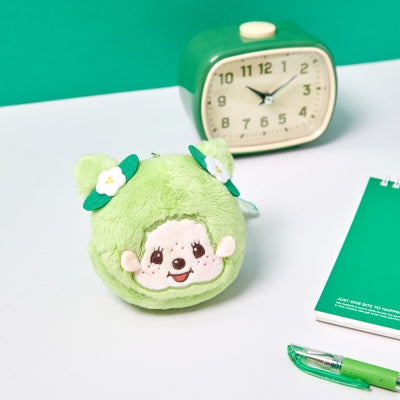 Monchhichi 臉型小袋鎖匙扣 - Matcha - Monchhichi Girl