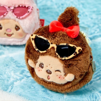 Monchhichi 臉部小袋鑰匙扣（曬黑版 Monchhichi 女）