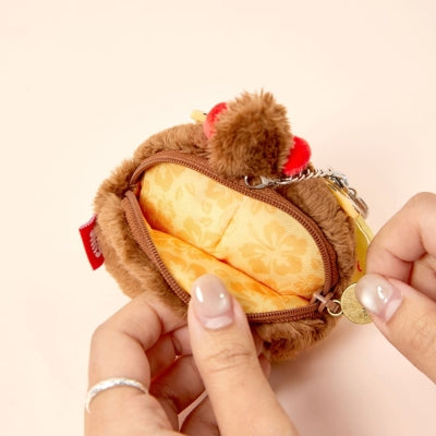 Monchhichi 臉部小袋鑰匙扣（曬黑版 Monchhichi 女）