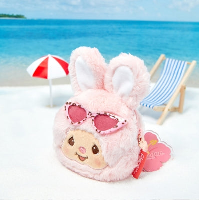 Monchhichi 臉型小袋鎖匙扣 - Tanning Chimutan