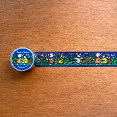 Saturday Mood 孢子森林金箔紙膠帶