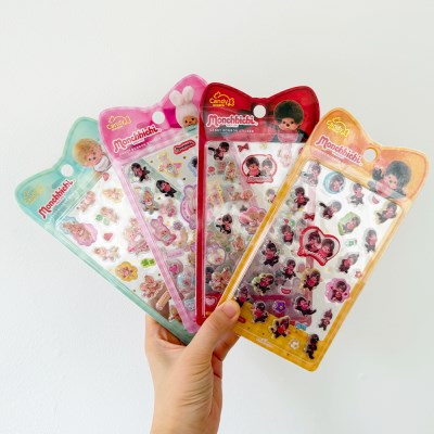 Monchhichi Chimutan 3D 糖果貼紙 4款