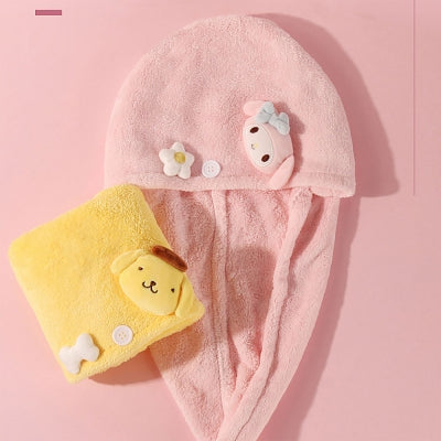 Sanrio 角色立體造型頭髮毛巾