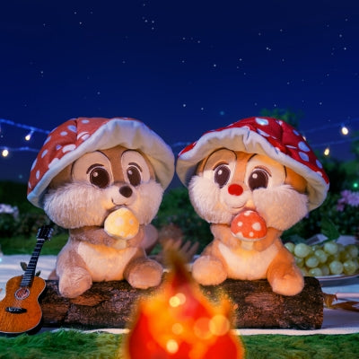 Chip 'n' Dale 蘑菇造型毛絨公仔