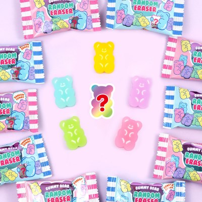 Pinkfoot 熊仔軟糖隨機擦膠